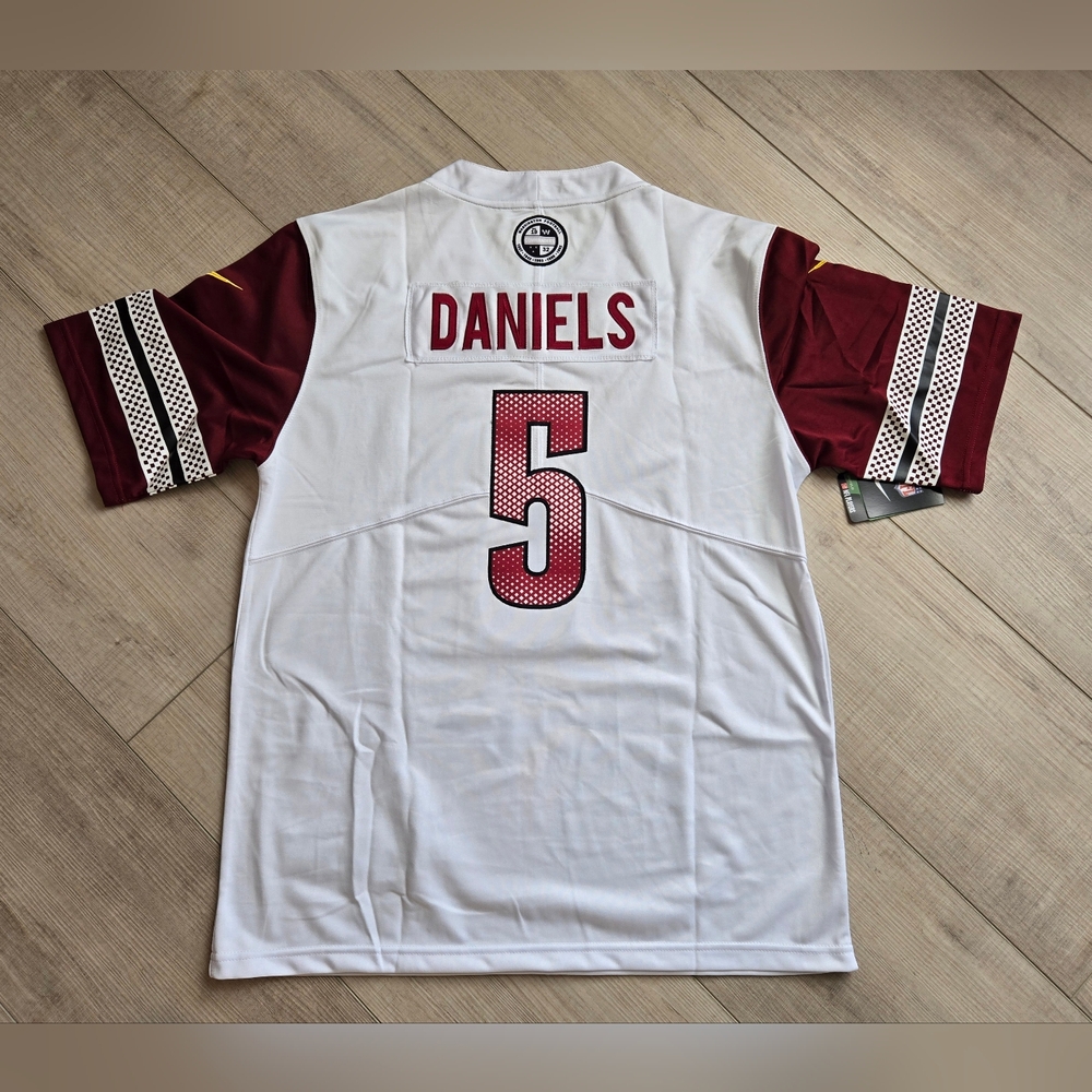 Jayden Daniels #5 White Stitched Football Jersey Men